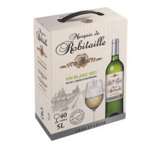 Bib Robitaille blanc sec